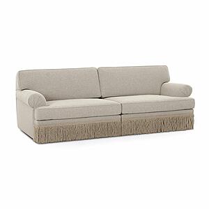 Yvette Warm Grey Boucle Sofa by TOV Furniture