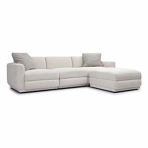 Perry Cream Chenille Modular Sectional by TOV Furniture