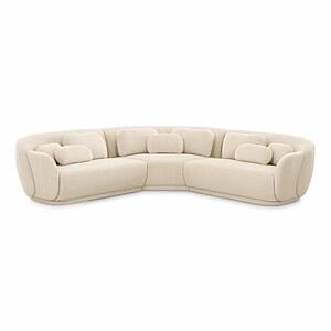 Misty Cream Boucle Modular L-Sectional by TOV Furniture