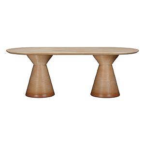 Fassa Terracotta Oval Indoor / Outdoor Dining Table by TOV Furniture