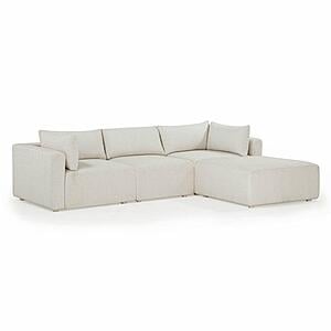 Hangover Cream Outdoor Modular Sectional by TOV Furniture