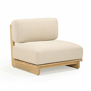 Reavan Cream Outdoor Lounge Chair by TOV Furniture