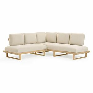 Evan Cream Outdoor L-Sectional by TOV Furniture