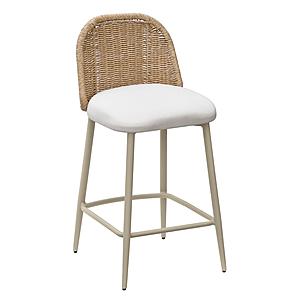 Alexa Cream Outdoor Counter Stool by TOV Furniture