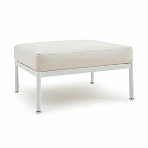 Dunes Cream Outdoor Ottoman by TOV Furniture