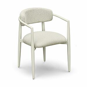 Annika Cream Textured Outdoor Dining Arm Chair by TOV Furniture