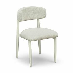 Annika Cream Textured Outdoor Dining Side Chair by TOV Furniture