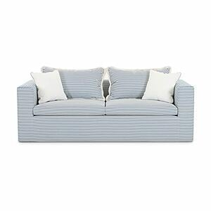 Salty Blue Striped Indoor/Outdoor Sofa by TOV Furniture