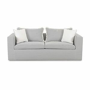 Salty Black Striped Indoor/Outdoor Sofa by TOV Furniture