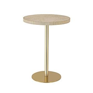 Fiona Gold Stone Side Table by TOV Furniture