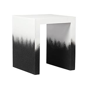 Matra Black and White End Table by TOV Furniture