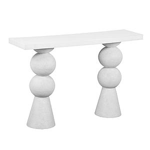 Lupita White Console Table by TOV Furniture