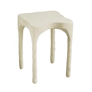 Skully Cream Textured Side Table by TOV Furniture