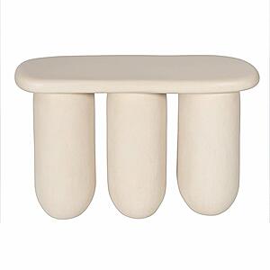 Rahul Cream Console Table by TOV Furniture