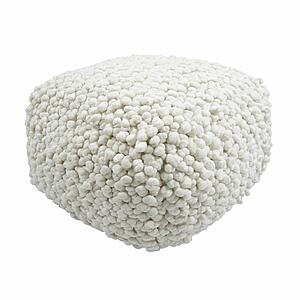 Cathy Cream Woven Pouf by TOV Furniture