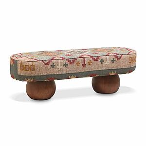 Rizi Textured Wool Upholstered Bench by TOV Furniture