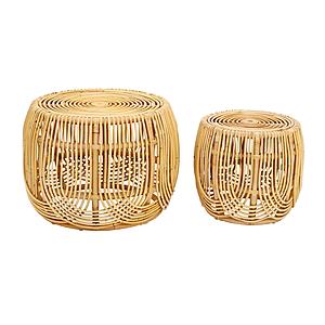 Azrina Rattan Nesting Tables by TOV Furniture