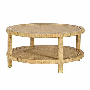 Amara Natural Rattan Coffee Table by TOV Furniture
