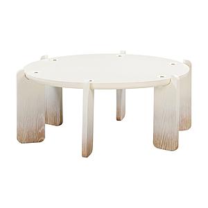 Gloria Cream Oak Coffee Table by TOV Furniture