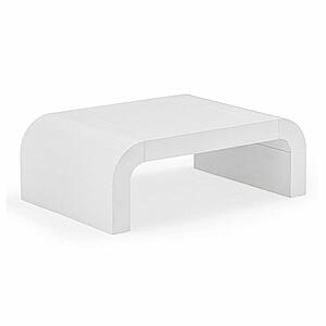 Hump White Coffee Table by TOV Furniture