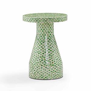 Halio Green Shell Side Table by TOV Furniture