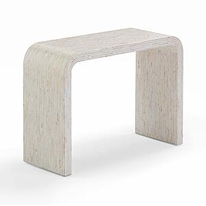 Opus Cream Capiz Shell Console Table by TOV Furniture
