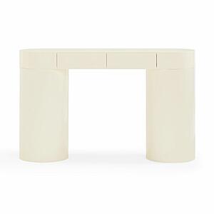 Mira Cream High Gloss Console Table by TOV Furniture