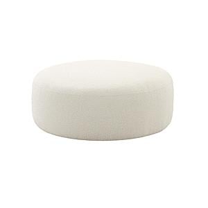 Broohah Cream Boucle Ottoman by TOV Furniture