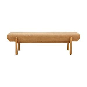 Julianna Sunflower Yellow Heavy Linen Bench by TOV Furniture
