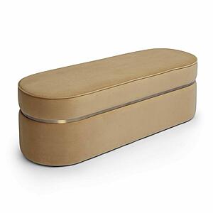 Pomp Honey Velvet Bench by TOV Furniture
