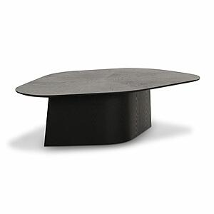 Roche Black Ash Geometric Coffee Table by TOV Furniture