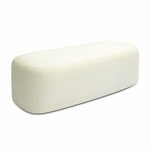 Graceland Cream Faux Mohair Bench by TOV Furniture