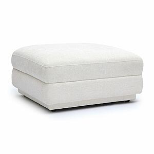 Perry Cream Chenille Modular Ottoman by TOV Furniture