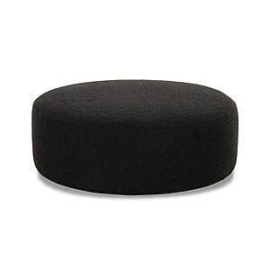 Broohah Black Boucle Ottoman by TOV Furniture