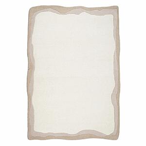 Tarba Tan 5'x7' Rectangular Floor Rug by TOV Furniture