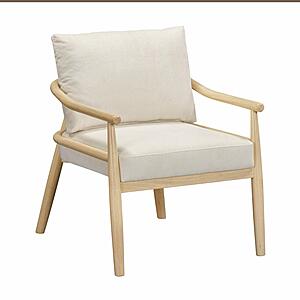 Dixie Cream Performance Corduroy Accent Chair by TOV Furniture