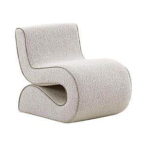 Senna Speckled Grey Boucle Accent Chair by TOV Furniture
