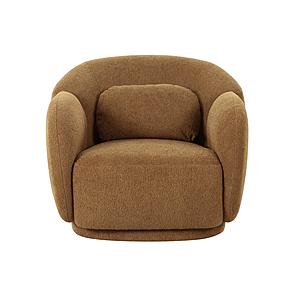 Misty Brown Boucle Accent Chair by TOV Furniture