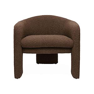 Marla Chocolate Brown Boucle Accent Chair by TOV Furniture