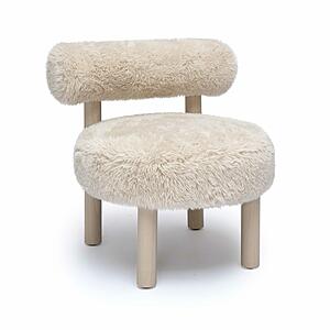 Carmel Natural Vegan Shearling Accent Chair by TOV Furniture