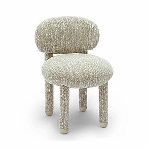 Manu Beige Nubby Performance Fabric Side Chair by TOV Furniture