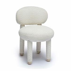 Manu Cream Performance Boucle Side Chair by TOV Furniture