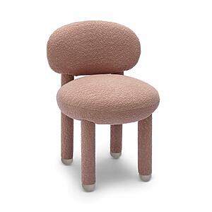 Manu Rose Pink Performance Boucle Side Chair by TOV Furniture