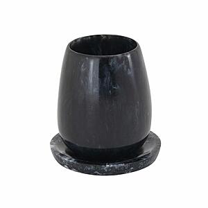 Rounded Black Swirl Resin Kiddush Cup by TOV Furniture