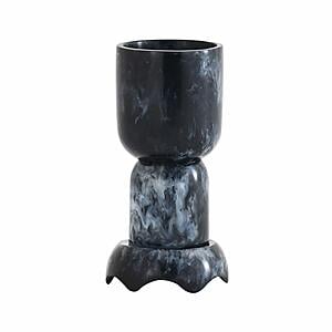 Platform Black Swirl Resin Kiddush Cup by TOV Furniture