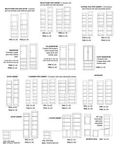 Pier Cabinets (T Series) by Wallbeds
