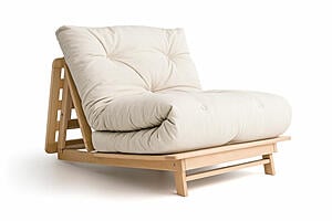 Hakone Twin Tri-Fold Futon Frame - Solid Beech Wood by Comfort Pure
