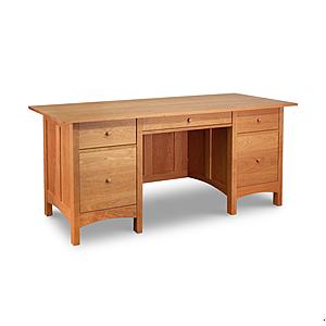 Burlington Wood Executive Desk by Vermont Furniture Designs