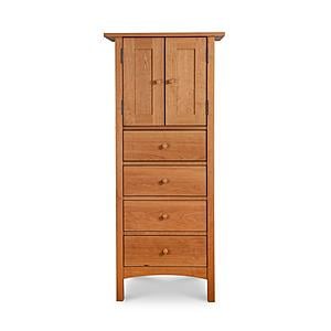 Burlington 4-Drawer Tall Storage Chest by Vermont Furniture Designs