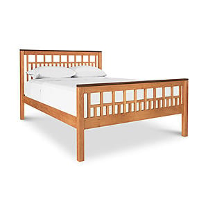 Edinburgh Wood Bed w/High Footboard by Vermont Furniture Designs